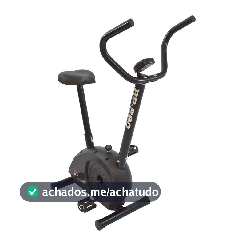 Polimet POLI-163 - Bicicleta Ergométrica, tração mecânica, Preto