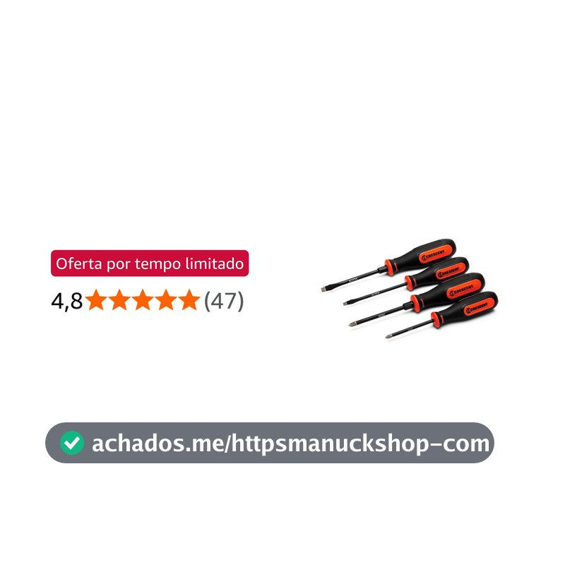 CRESCENT - Conjunto de material duplo com ponta de diamante de 4 peças (CDTSET4 peças)