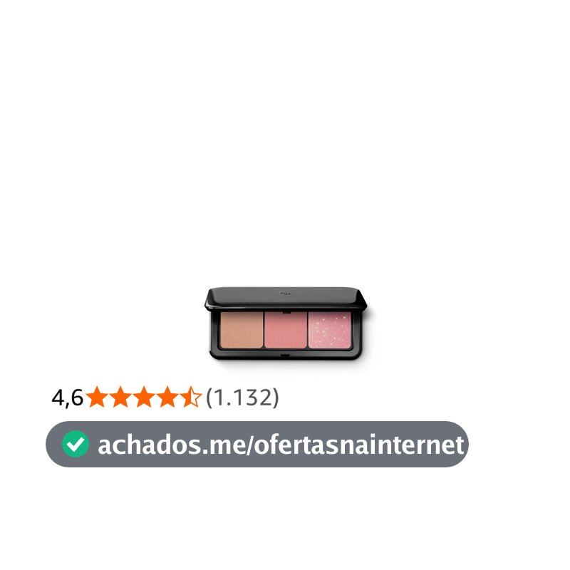 KIKO MILANO, Multi Finish Trio Blush & Bronzer Palette, Paleta Compacta 2 em 1, Cor