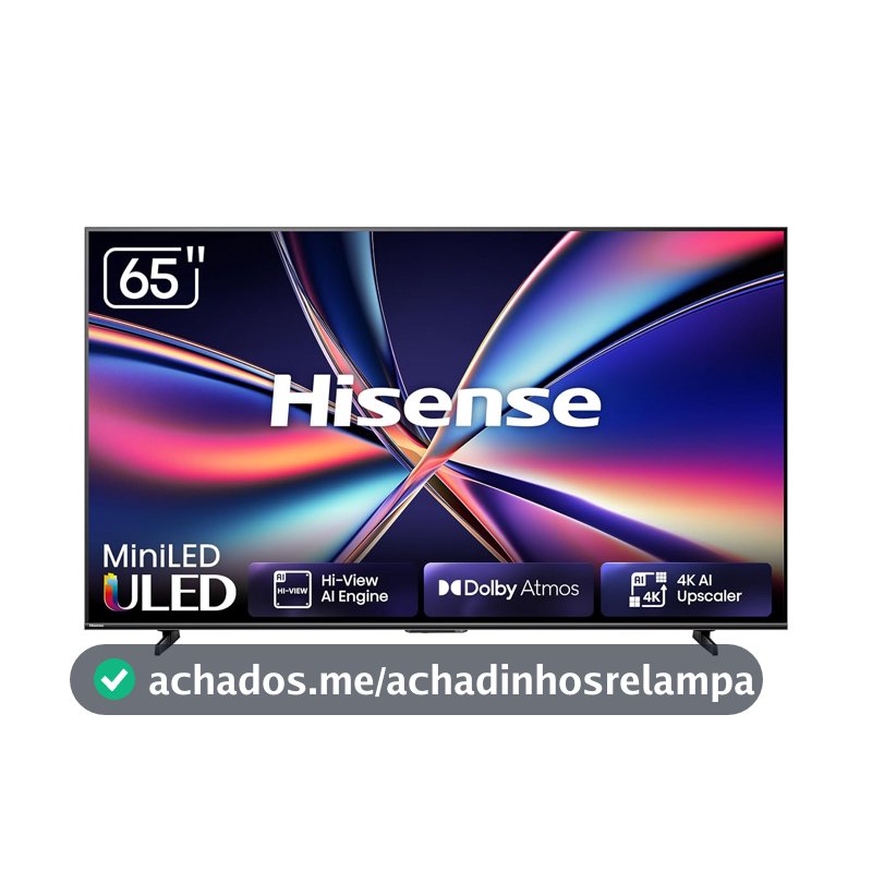 Hisense Smart TV 4K 65" Polegadas 65U6QV Mini LED