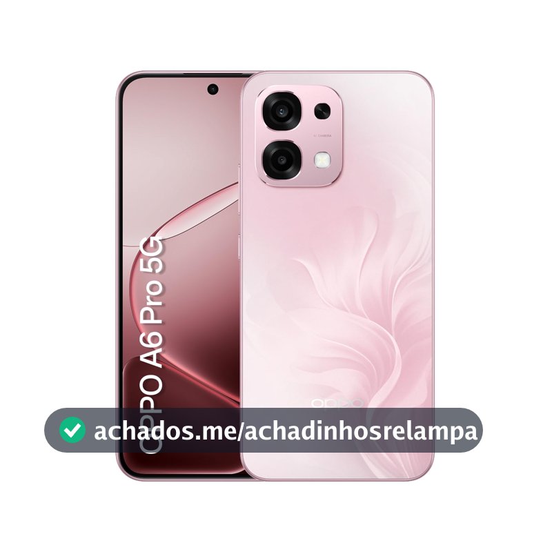 Smartphone OPPO A6 Pro 256GB 8GB RAM Desbloqueado 5G Rosa Coral