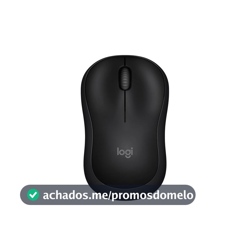 Mouse Sem Fio Logitech M240 com Conexão Bluetooth, Clique Silencioso, Design Ambidestro Compacto, Bateria de 18 Meses, Compatível com Windows, macOS, ChromeOS - Preto