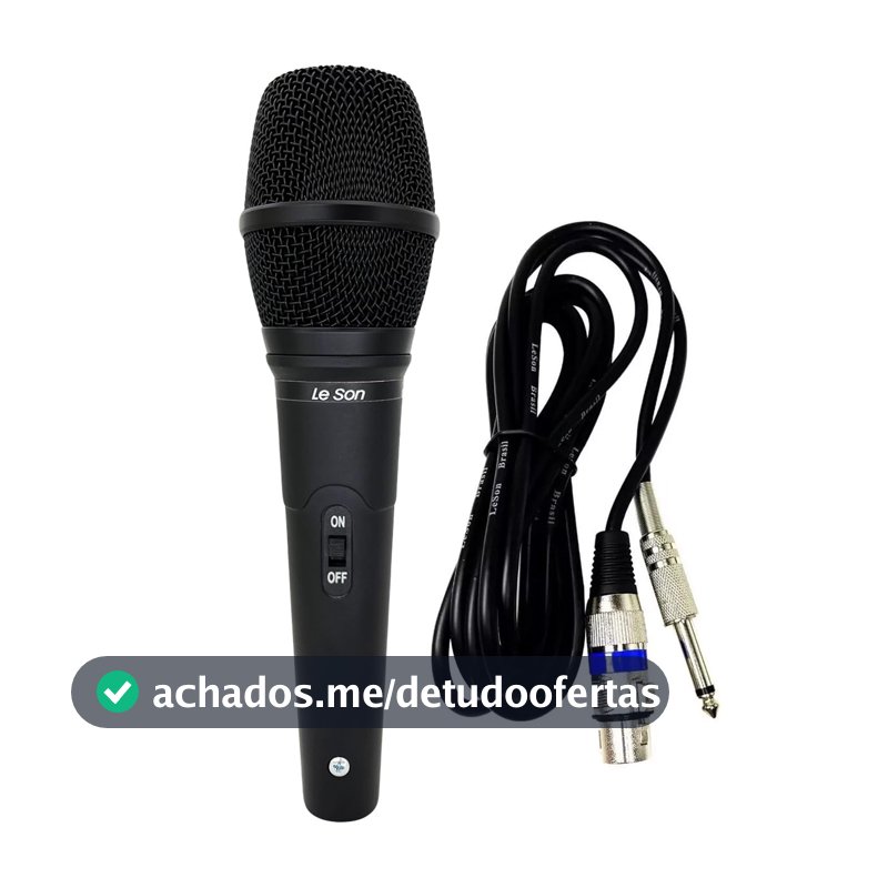 Microfone Profissional Dinâmico Supercardióide Ls6-vk Leson