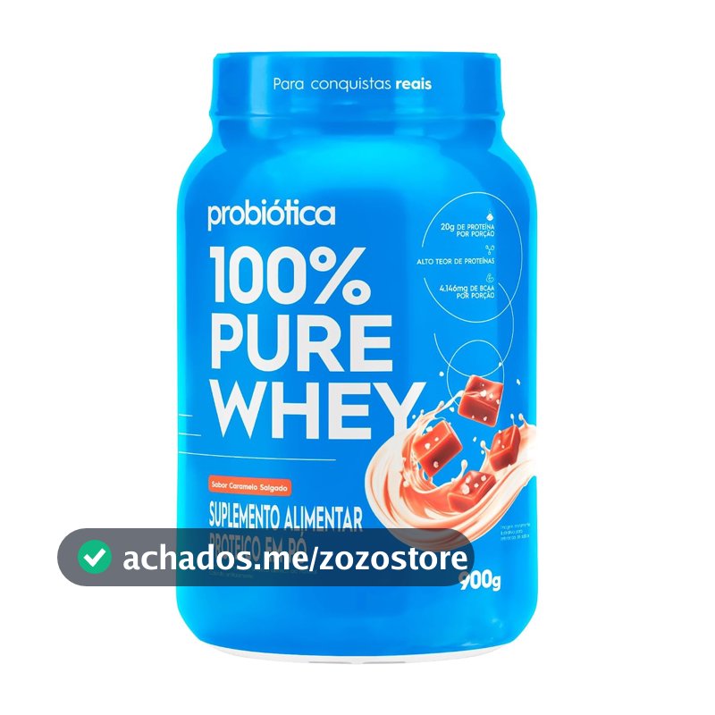 Probiótica 100% Pure Whey Pote (900g) - Caramelo Salgado