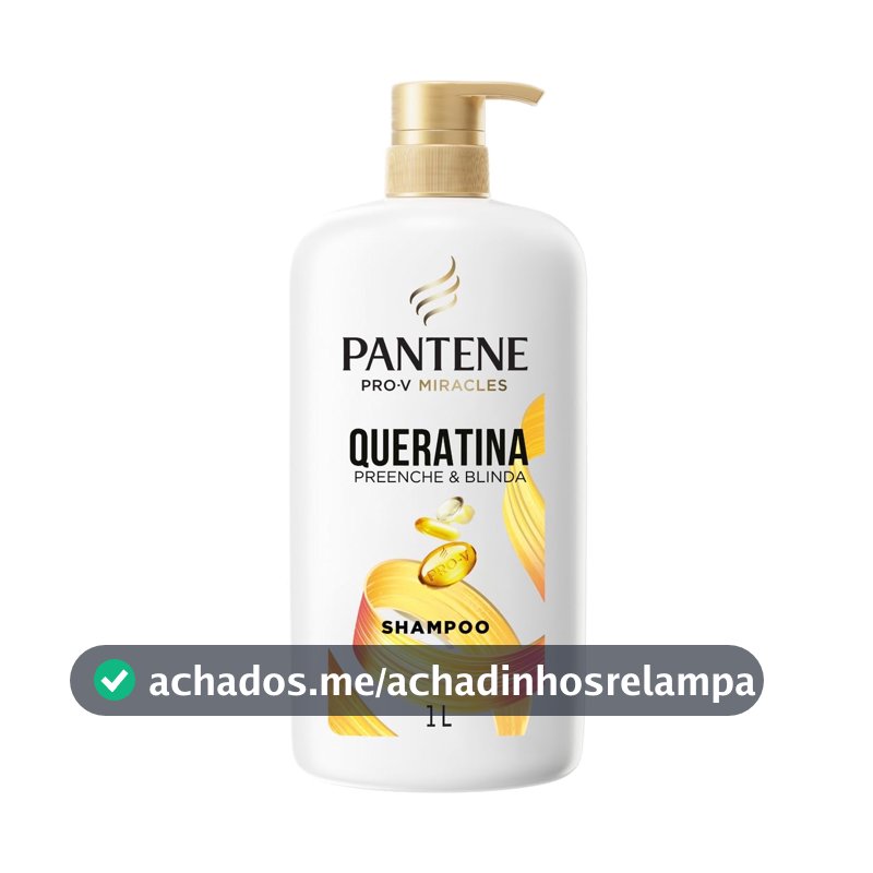 Pantene Pro-V Miracles Shampoo Queratina Preenche e Blinda 1L