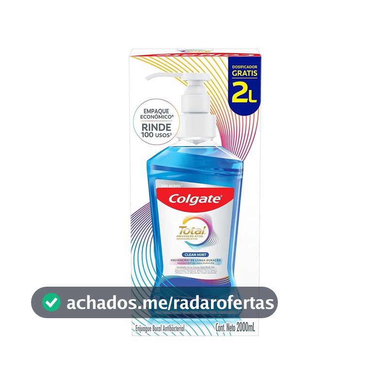 Colgate Total Clean Mint Enxaguante Bucal, 2L