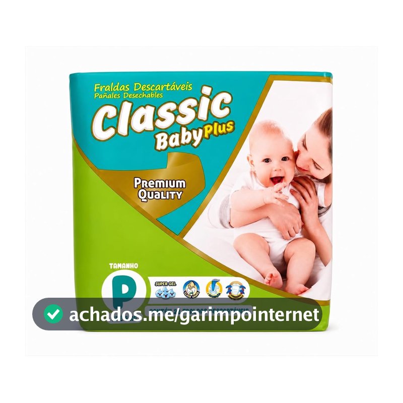 Fralda Classic Jumbo Jumbinho P - Pacote com 22
