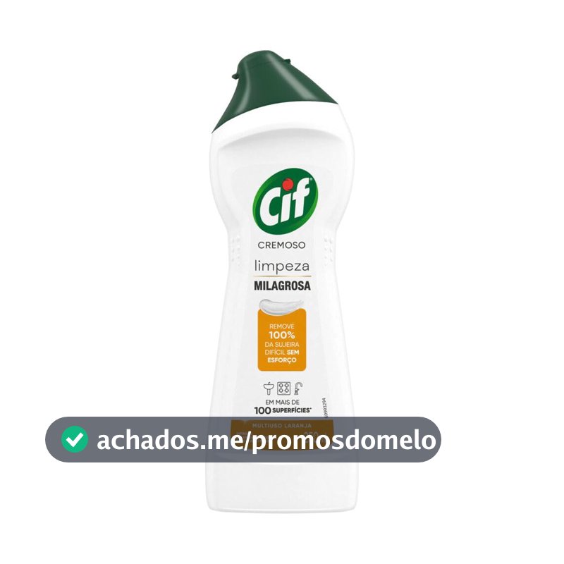CIF Cremoso Limpeza Milagrosa Laranja 250 ml