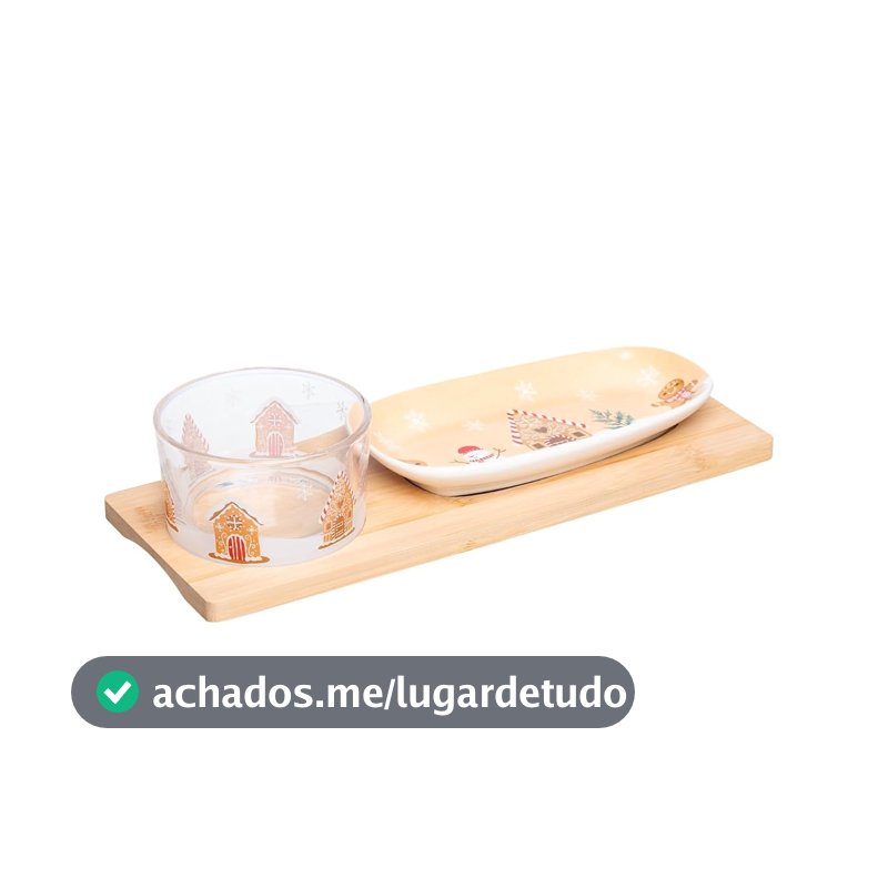 Tábua De Bambu Encaixe Travessa Bowl Decoração Natal Ceia Festas Petisco