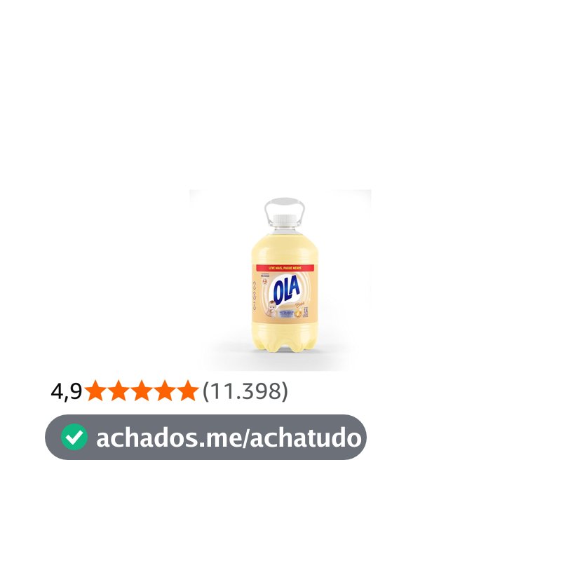 Ola Bebê Sabão Líquido para Roupas Finas e Delicadas, 3,8L