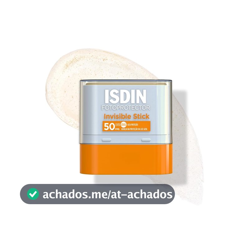 ISDIN Protetor Solar Facial em bastão Invisible Stick FPS 50-10G