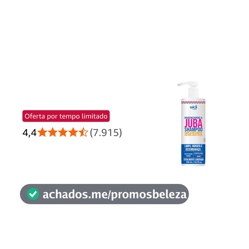 Widicare Higienizando A Juba Shampoo - Widi Care Widi Care Branco Grande 500 ml