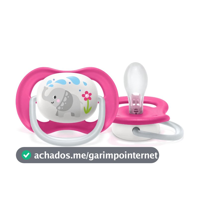 Chupeta Ultra Air 6-18 Meses Philips Avent Girl Unitária Elefante 081/12