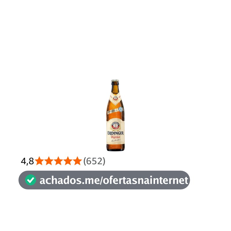 Cerveja Erdinger, Weissbier, Garrafa, 500ml 1un