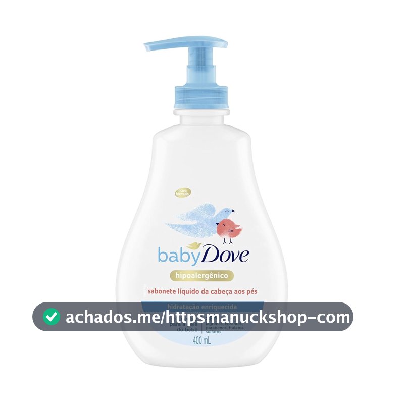 Baby Dove Sabonete Líquido Da Cabeça Aos Pés Hidratação Enriquecida 400Ml