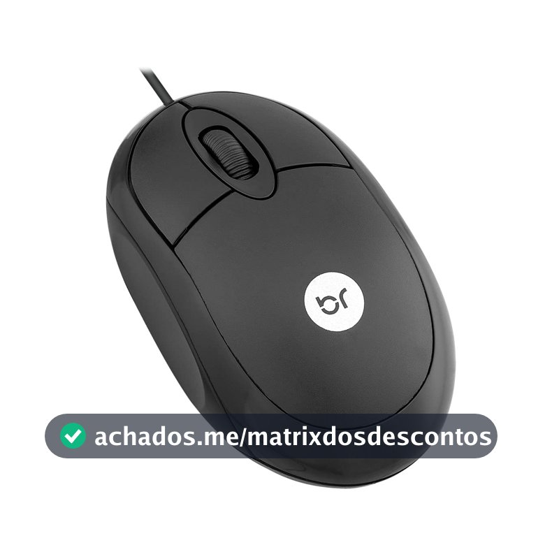 Bright Mouse Standard Preto, Conexão USB