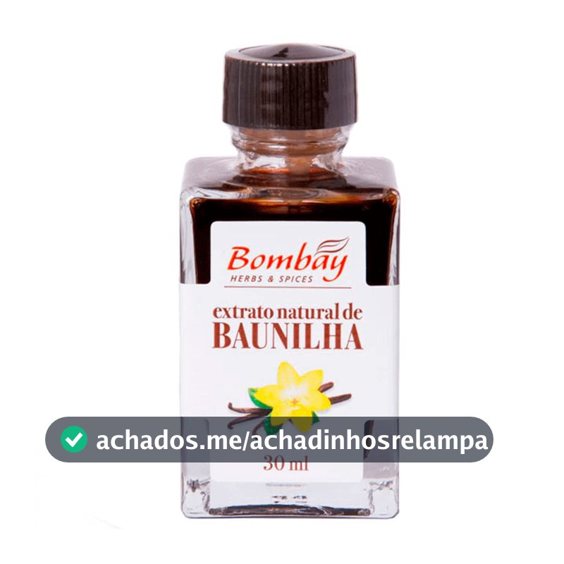 Extrato de Baunilha Bombay Herbs & Spices, 30ml