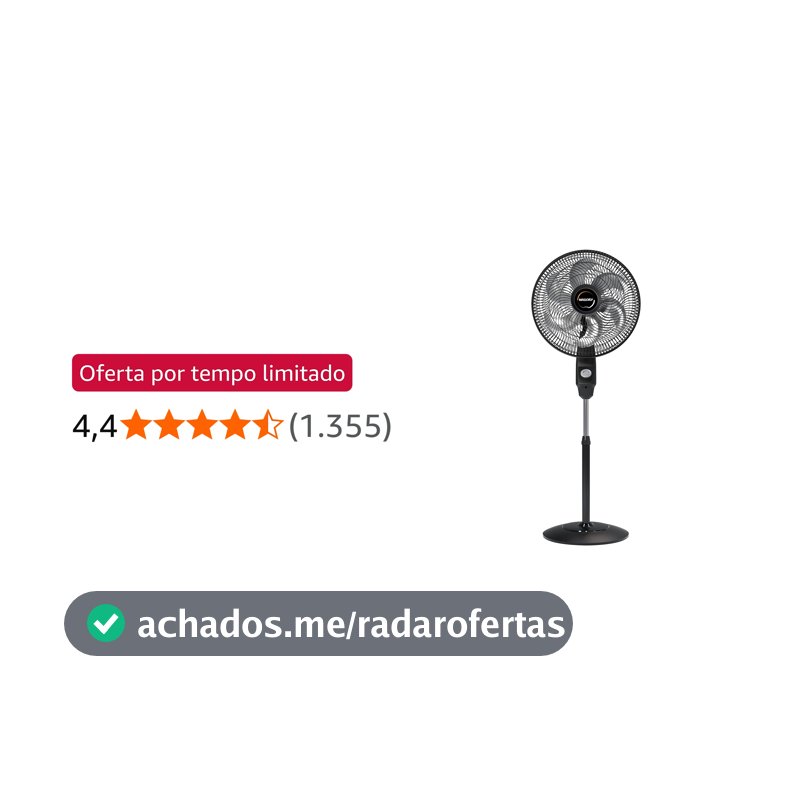 Ventilador de Coluna Mallory Éolo 126W, Silencioso, Hélice de 6 pás, Grade Especial em Sistema TS, Máxima Vazão e Mínimo Ruído – PR-GF- 127V