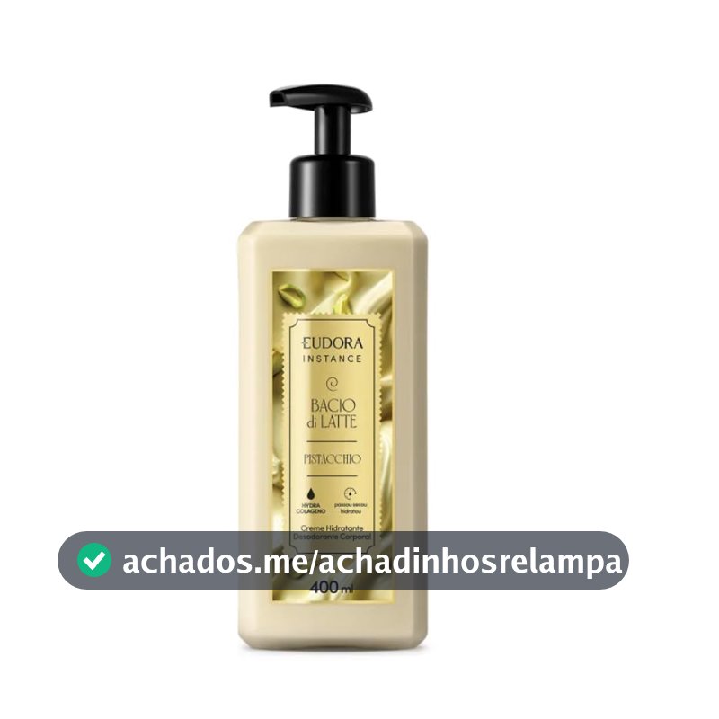 Creme Hidratante Desodorante Corporal Instance Pistacchio 400ml