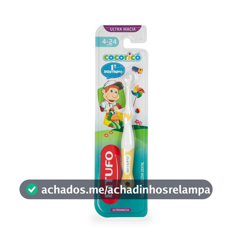 Escova de Dente Infantil Bitufo Cocoricó Primeiro Dentinho