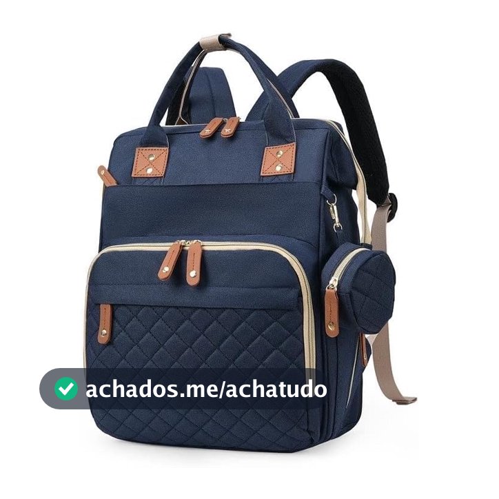 Mochila Maternidade Impermeável Grande Capacidade Bolsa Bebê Unissex com Porta Mamadeira Térmico, Conector USB, Abertura Ampla e Alças Confortáveis para Passeios ou Viagens