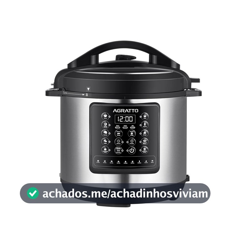 Panela de Pressão Multifunções Digital Agratto APPD01L-01 Inox