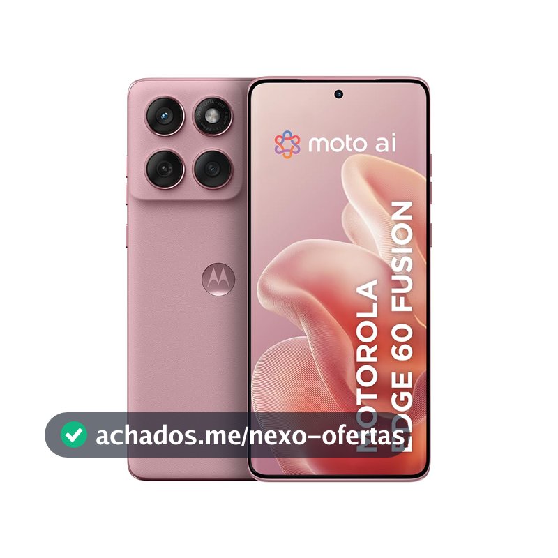 Smartphone Motorola Edge 60 Fusion 5G - 256GB 8GB RAM+8GB Ram Boost 50MP Sony AI Camera IP68 NFC - Rosa