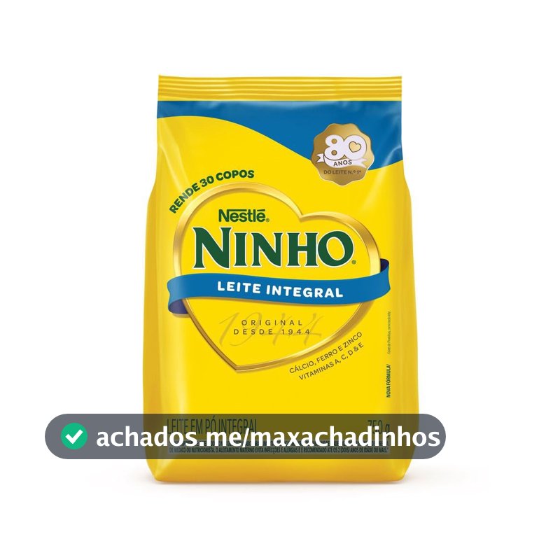 Ninho, Leite Po Integral, Pacote 750g