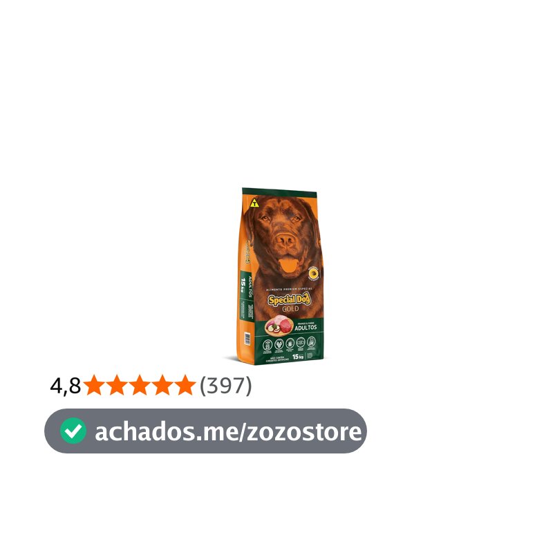 Ração Special Dog Gold 15Kg