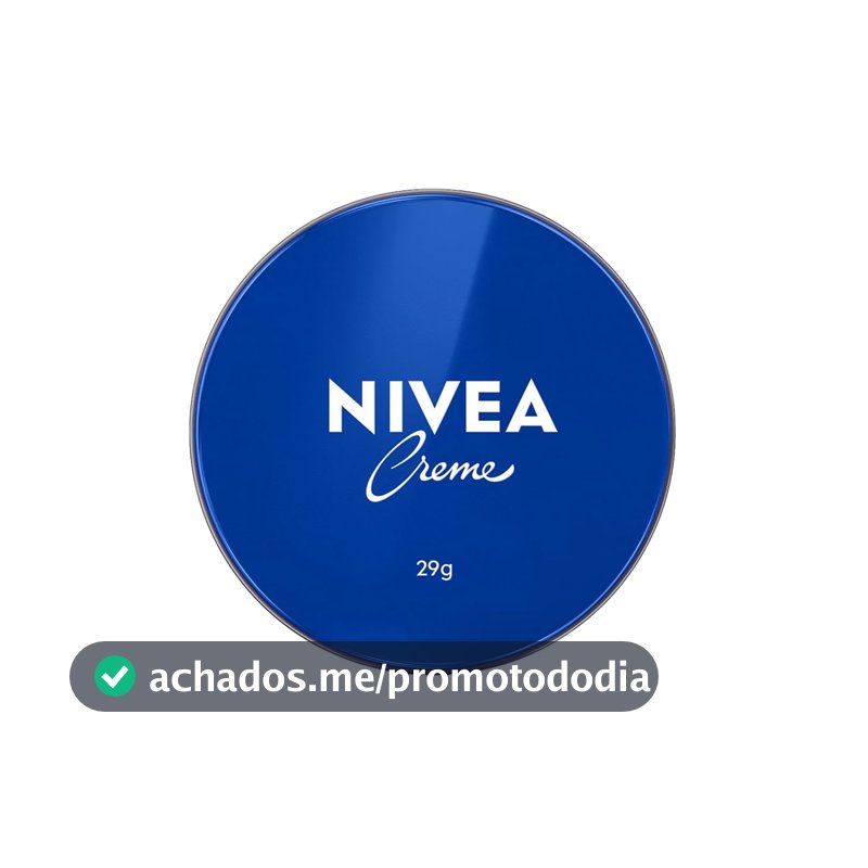 NIVEA Creme Hidratante Lata 29g, Hidratação Profunda 24h, Corporal, Uso Diário, Multibenefícios, Todas as Peles