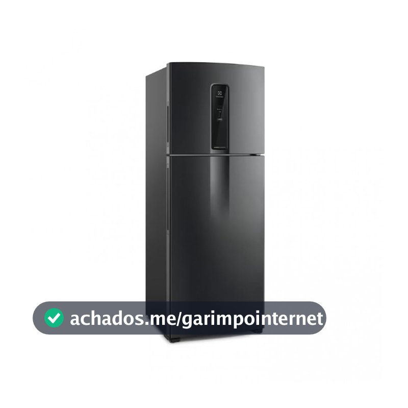 Electrolux Geladeira Frost Free Inverter 480L IT70B com AutoSense Duplex Black Inox Look 2 Portas