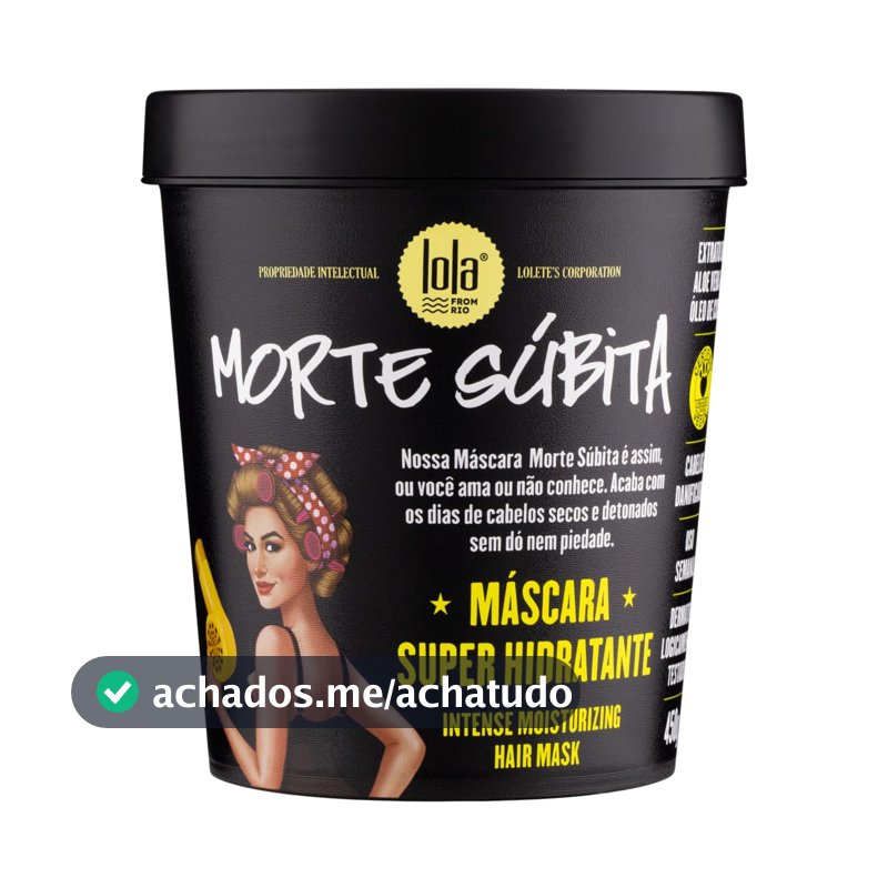 Morte Súbita Máscara Super Hidratante 450g , Lola Cosmetics
