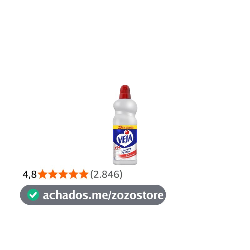 Veja Limpador para Limpeza Pesada Cloro Ativo 2 em 1 - 1L