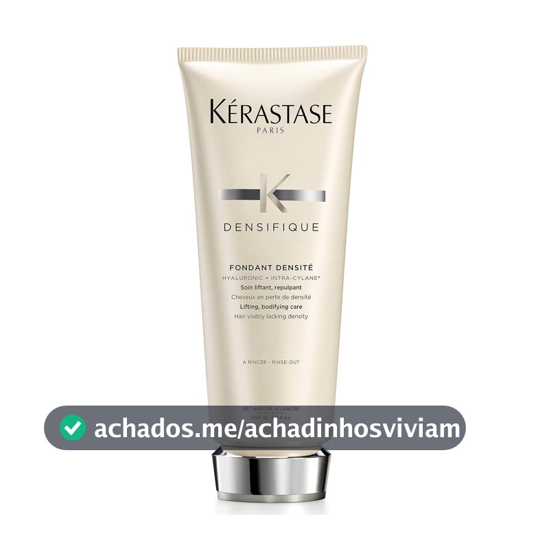 Kérastase Densifique Fondant Densité, Condicionador Densificante para Cabelos Finos e Ralos com Ácido Hialurônico, Volume Brilho e Fortalecimento Capilar 200ml