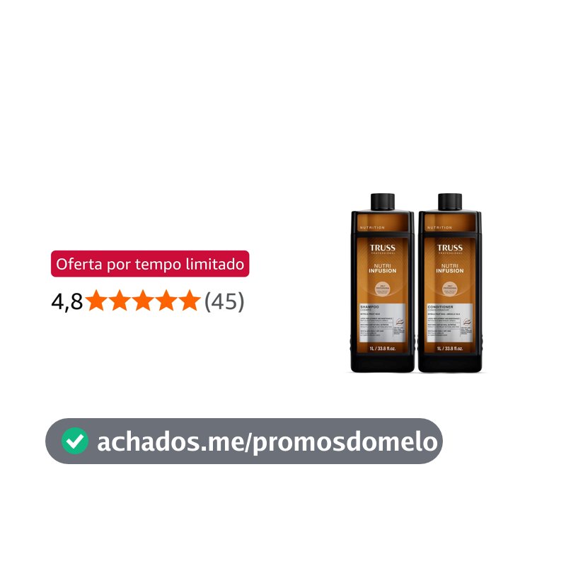 Kit Truss Nutri Infusion - Shampoo 1L e Condicionador 1L