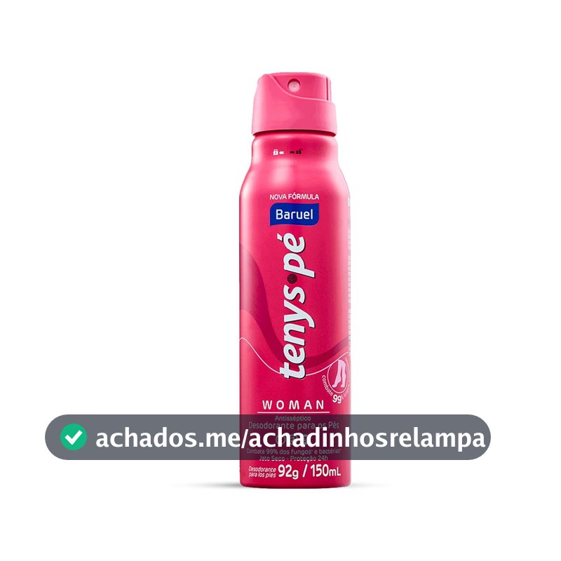 Tenys Pé Baruel Woman Jato Seco 92g - Desodorante para os pés