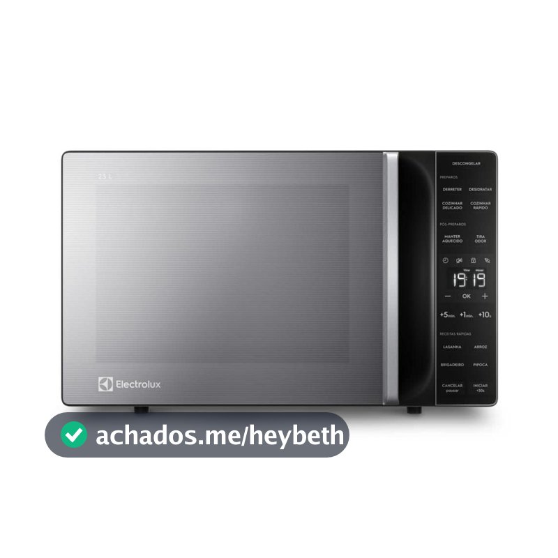 Micro-ondas Electrolux 23L cor Inox Efficient com Descongelamento Assistido (ME23S) 220V