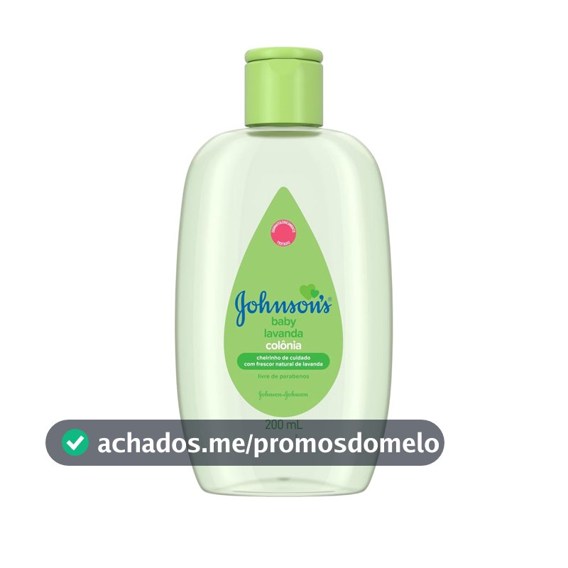Colônia Refrescante Johnson's Baby, Lavanda, 200ml