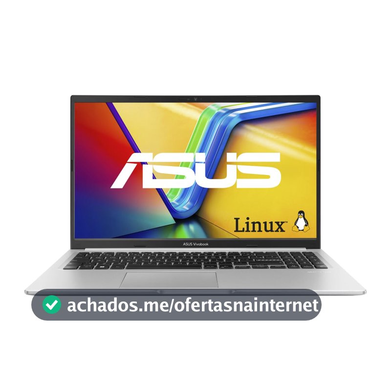 Notebook ASUS Vivobook 15 AMD Ryzen 7, 8 GB, 512 GB SSD, KeepOS/Linux, 15.6'' FHD, Cool Silver - M1502YA-NJ611