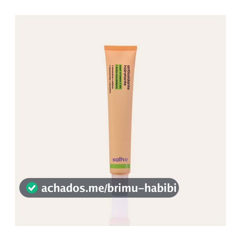 Sallve Antioxidante Hidratante 35G - Nano Vitamina C 10% Ácido Hialurônico