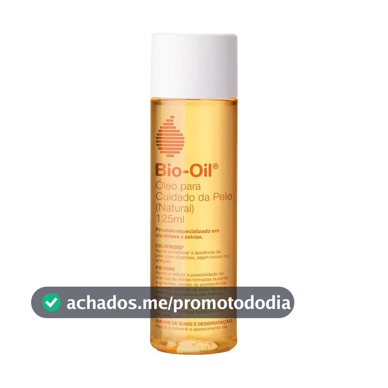 BIO OIL ÓLEO PARA CUIDADO DA PELE - NATURAL 125ML