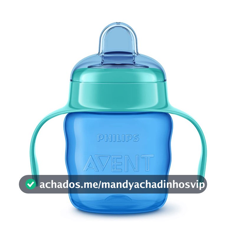 Copo De Transição Philips Avent 200ml 6m+ Azul com Alças