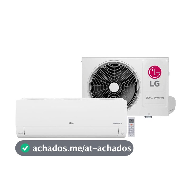 LG Ar Condicionado Split LG Dual Inverter AI Voice 12000 BTU/h Quente e Frio S3-W12JA31D - 220 Volts