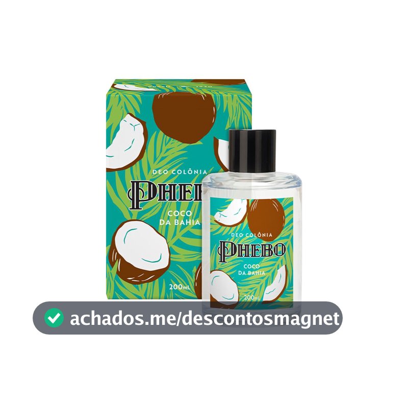 Phebo Deo Colônia, Coco da Bahia, 200ml
