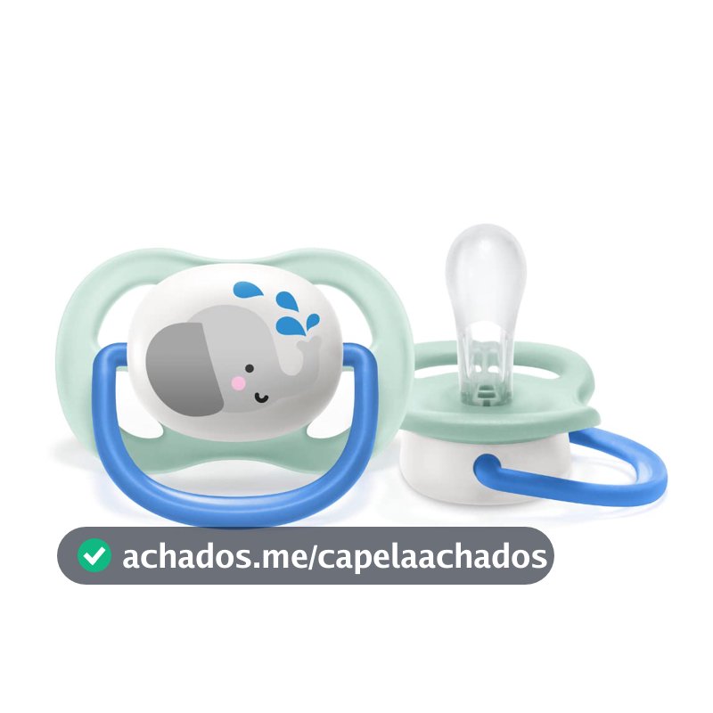 Chupeta Ultra Air 0-6 Meses Philips Avent Boy Unitária Elefante 081/06