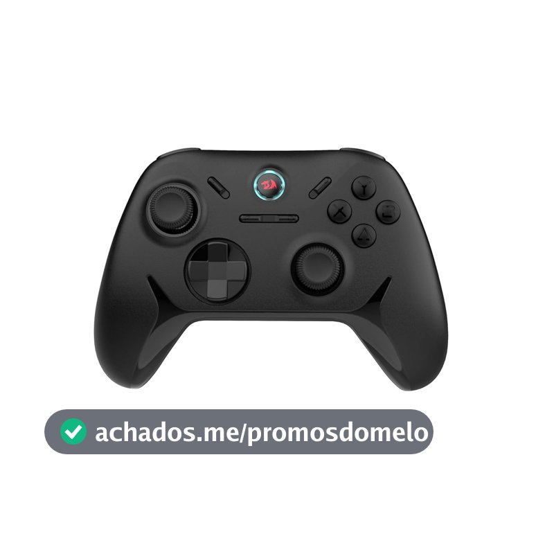 Redragon Controle Gamer Tophis G821 Gamepad Sem Fio 2.4GHz USB-C Analógicos e Gatilhos Hall Effect Compatível c/ PC e Xbox Preto