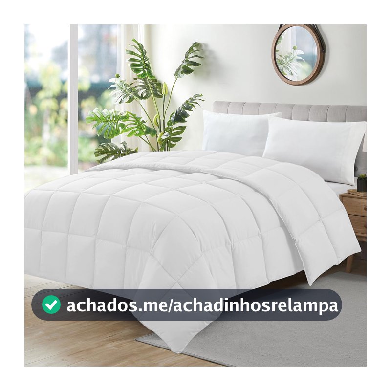 Camesa Edredom Ecopluma Toque de Pluma Casal 220x240cm - Branco, Poliéster