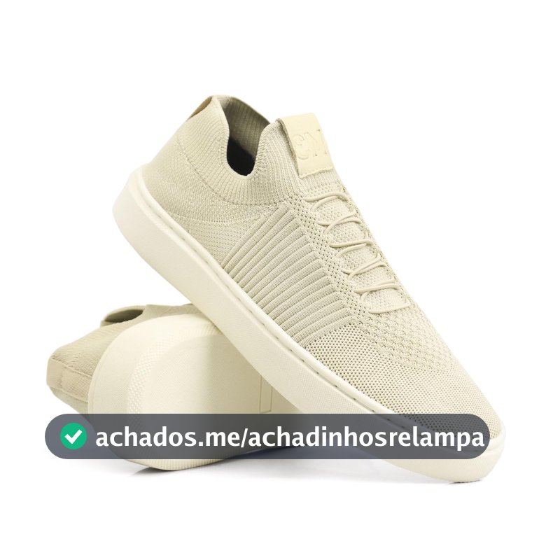 Tênis Knit Masculino Slip Casual Moderno Elegante e Confortável