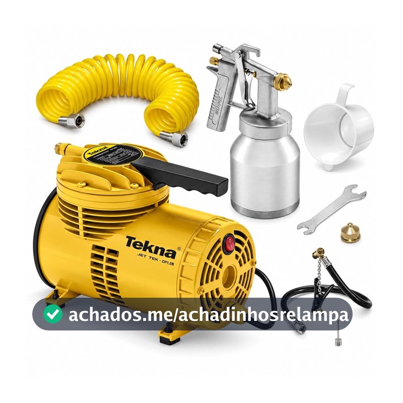 Tekna Compressor De Ar Direto Bivolt Cd1.2Bk Com Kit