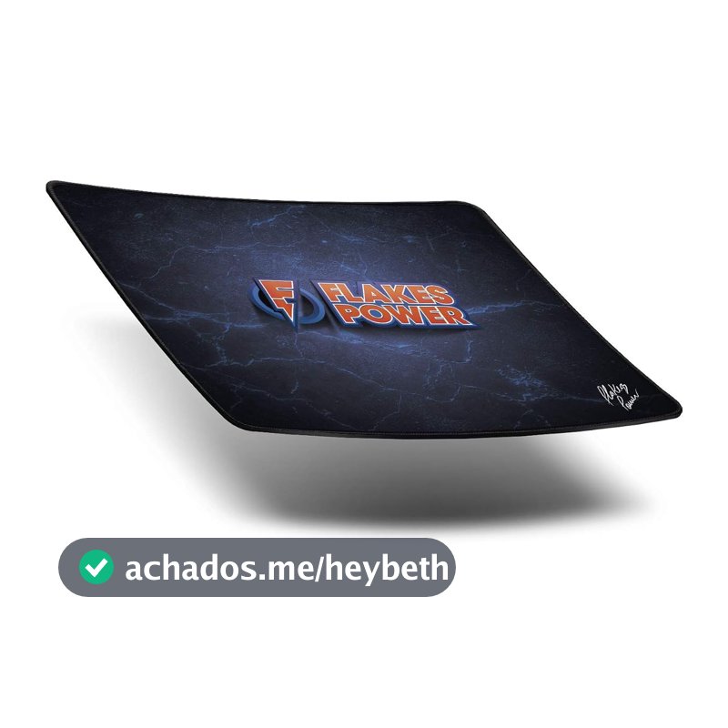 ELG Mousepad gamer flakes power speed - linha gamer flakes power, azul
